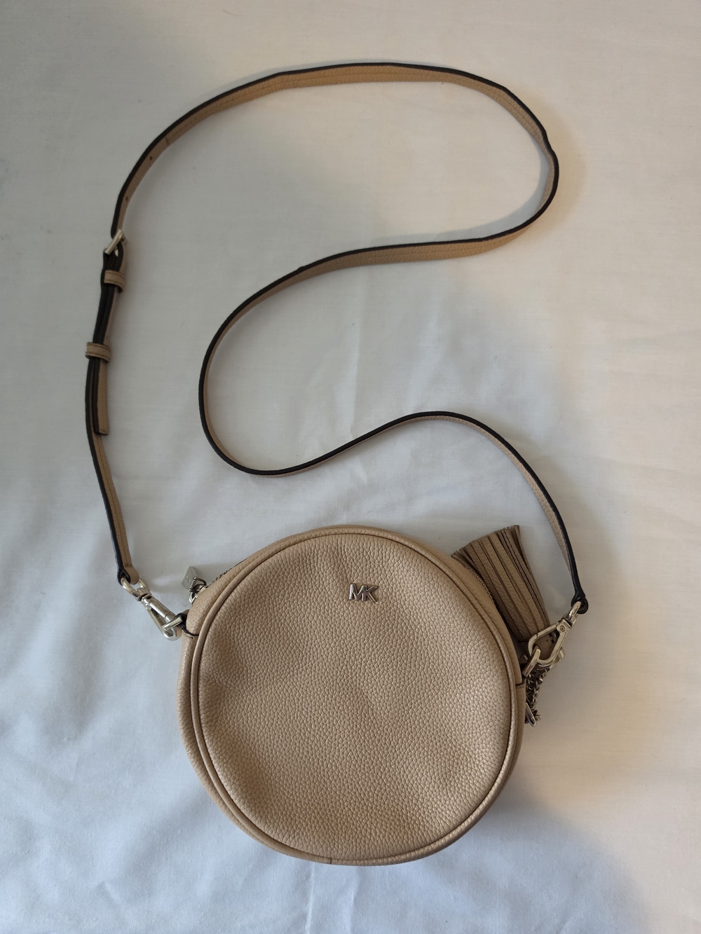 Michael Kors Tan Round Crossbody Bag